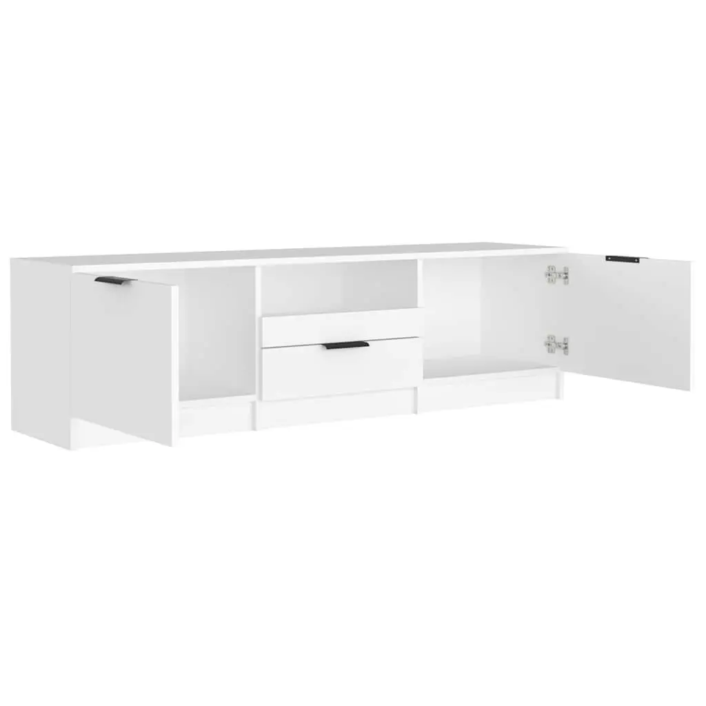 TV Cabinet in White with 3 Storage Areas