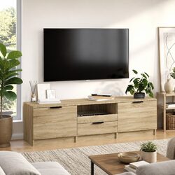 Concise Design: Sonoma Oak 140cm TV Cabinet for Your Home