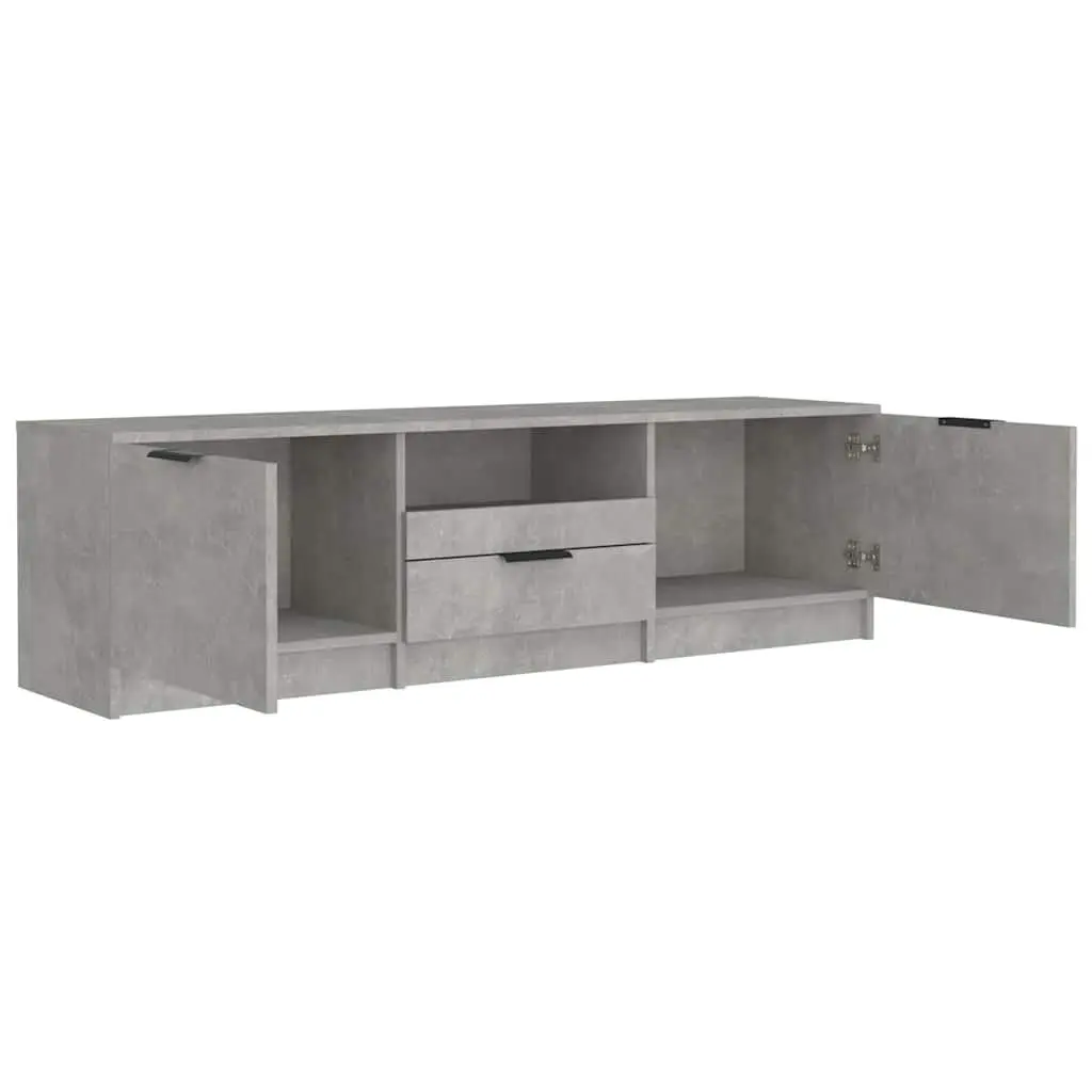 Grey TV Cabinet with Spacious Storage Options