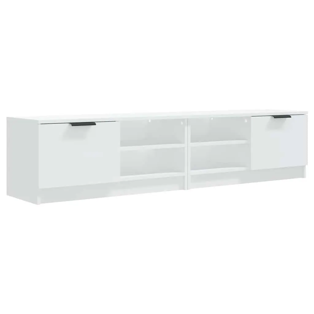 White TV Storage Cabinet with Smooth Finish