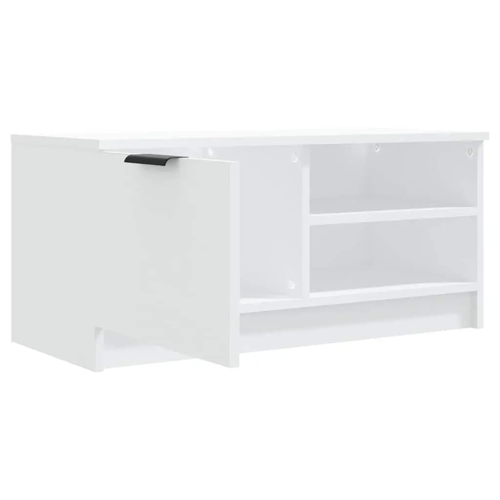 White TV Storage Cabinet with Smooth Finish