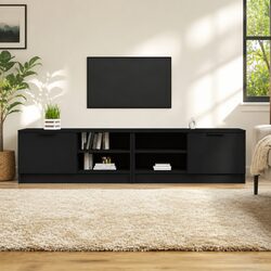 Compact Black TV Cabinets: Smart and Durable Storage