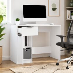 White Desk with Ample Workspace