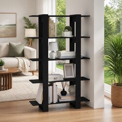 Black Book Cabinet: Room Divider & Storage Solution