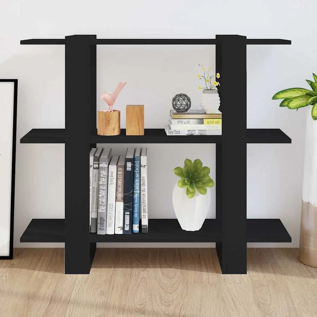 Book Cabinet Room Divider Shelving Unit Black Storage Organizer Bookshelf