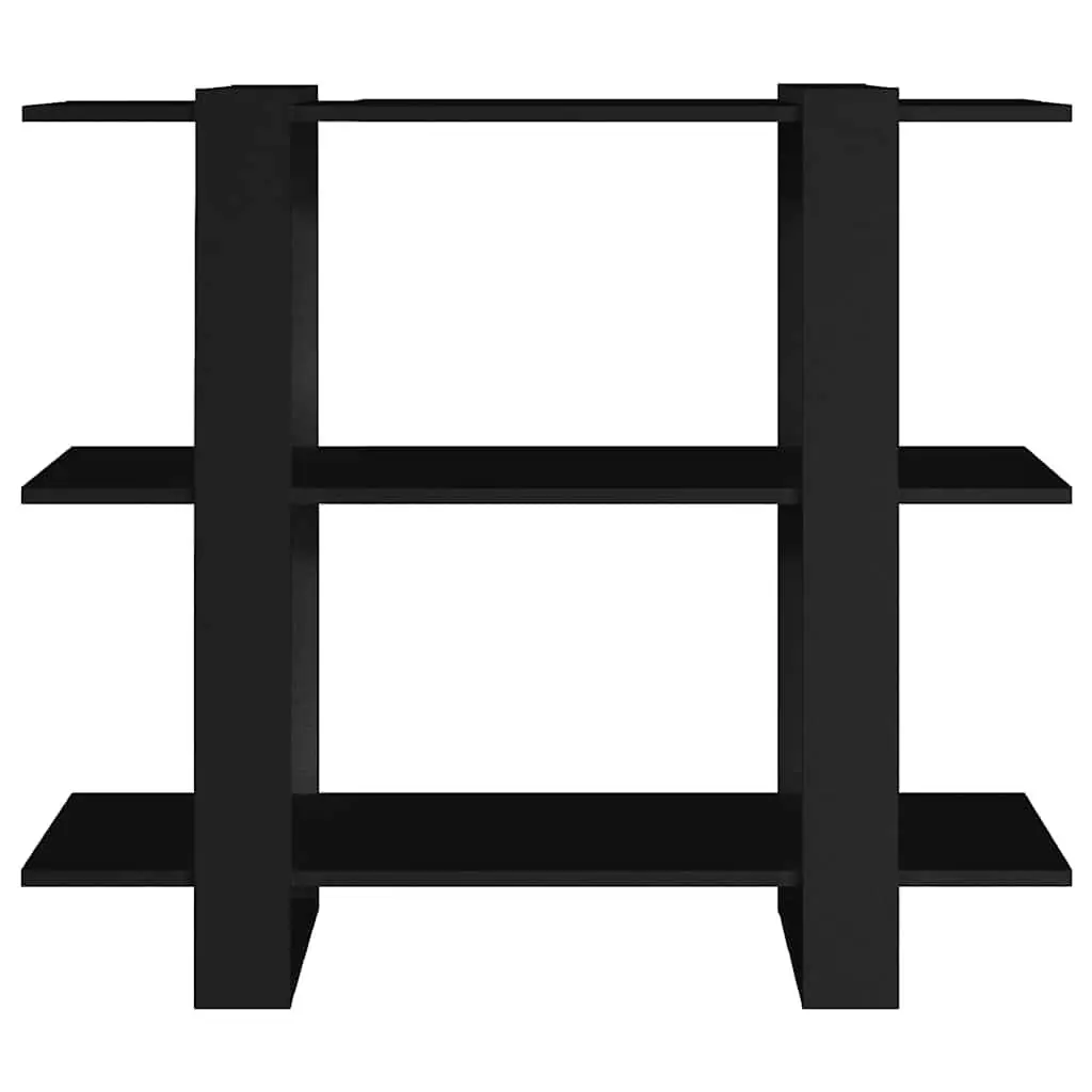 Book Cabinet Room Divider Shelving Unit Black Storage Organizer Bookshelf