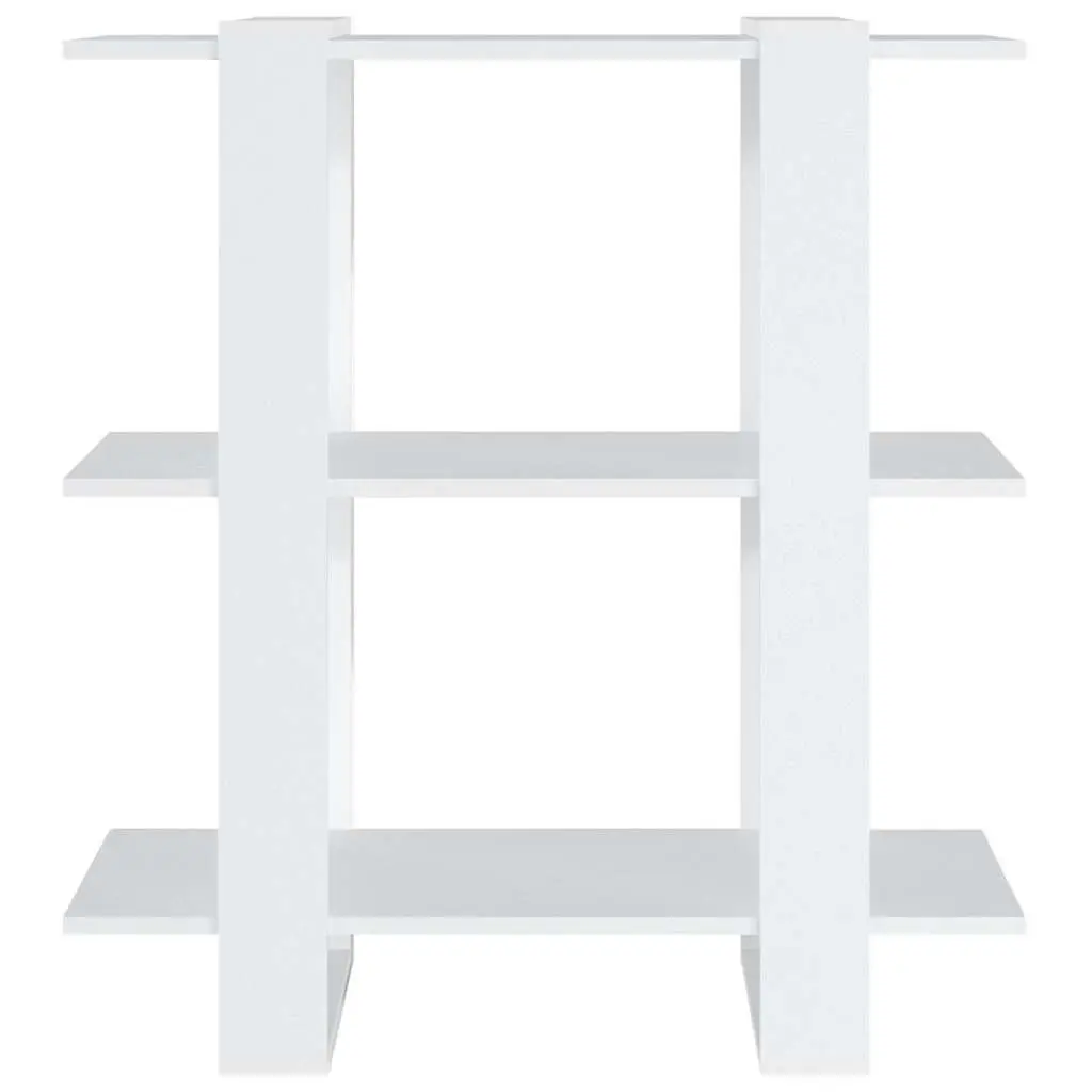 Wooden Book Cabinet White Standing Shelf Room Divider Storage Organizer