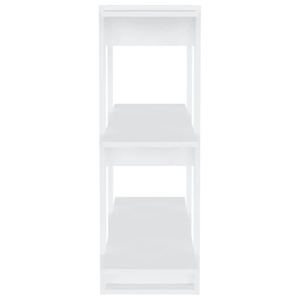 Wooden Book Cabinet White Standing Shelf Room Divider Storage Organizer