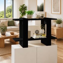 Black Book Cabinet with Divider