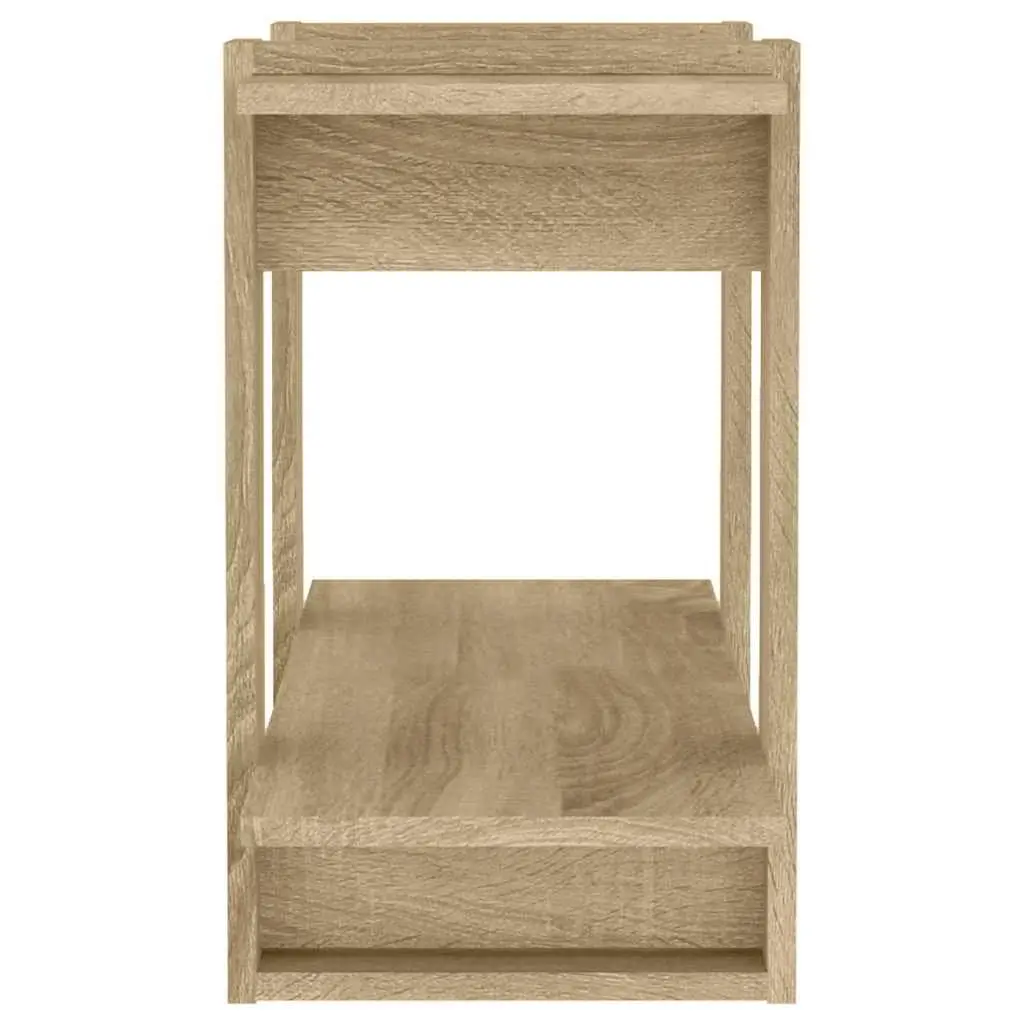 Book Cabinet Brown Room Divider Shelving Unit 80 x 30 x 51 cm Storage Organiser