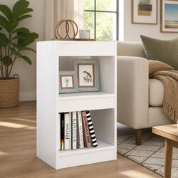 White Book Cabinet with Ample Storage