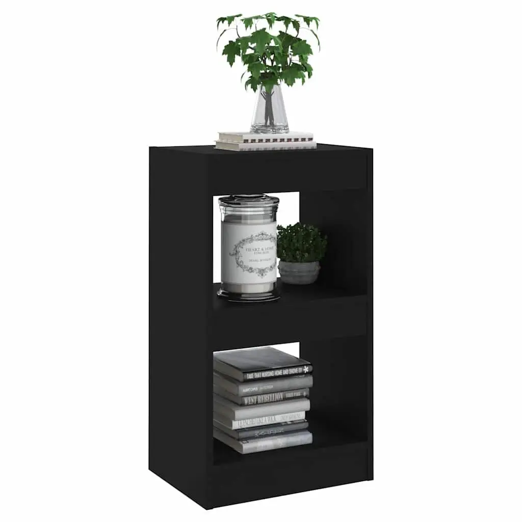 Book Cabinet Black 40x30x72cm Room Divider Storage Shelf Organiser