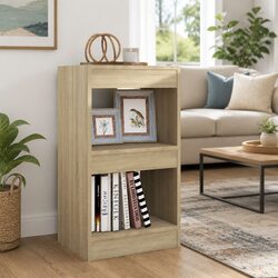 Compact Brown Book Cabinet Room Divider 40x30x72cm