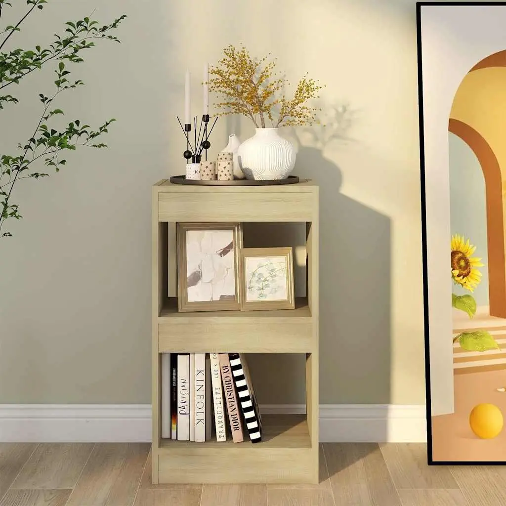 Book Cabinet Brown 40x30x72cm Storage Shelving Unit Room Divider