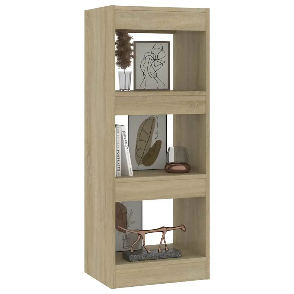Book Cabinet Brown Wooden Room Divider Shelving Unit Storage Organiser