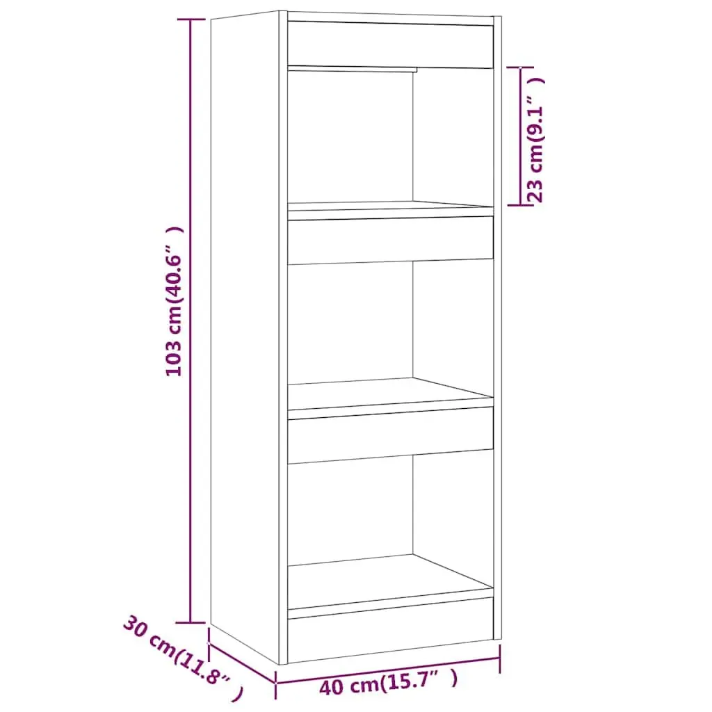 Book Cabinet Room Divider White High Gloss Storage Shelving Unit
