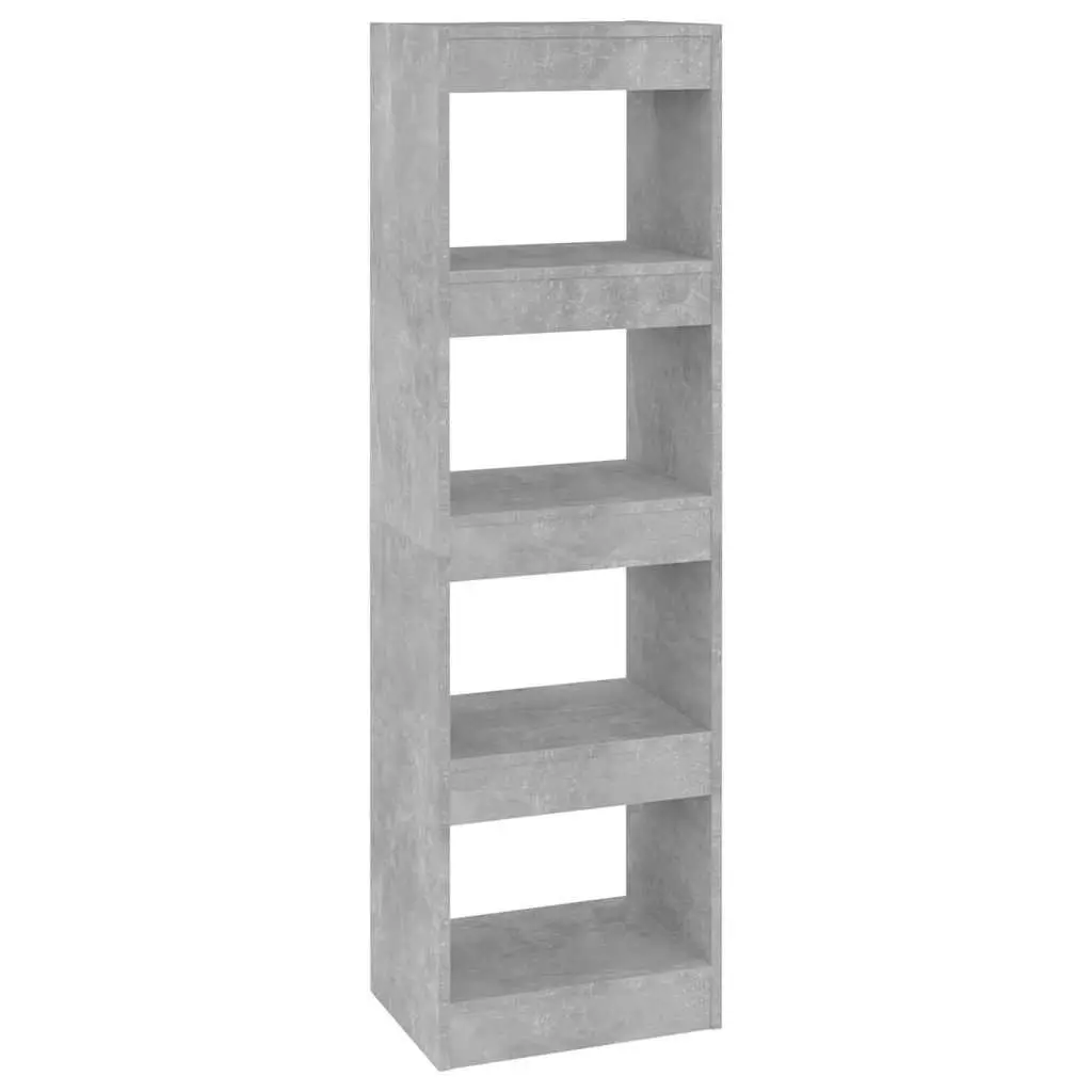 Grey Bookcase Storage Shelf Standing Unit Room Divider Shelving 40x30x135cm