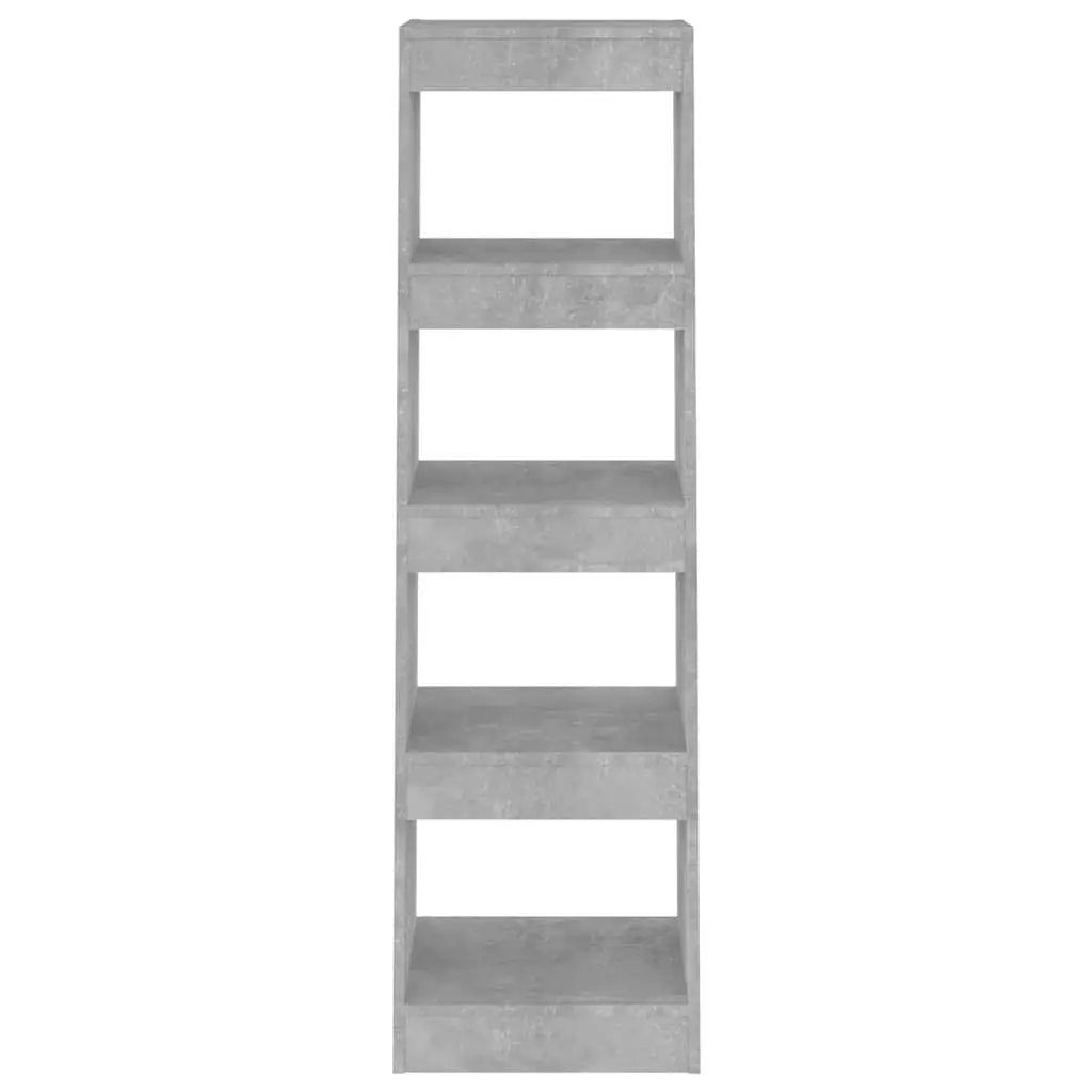 Grey Bookcase Storage Shelf Standing Unit Room Divider Shelving 40x30x135cm