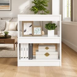White High Gloss Book Shelf and Divider