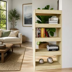 Brown Wooden Shelf: Simple Yet Effective
