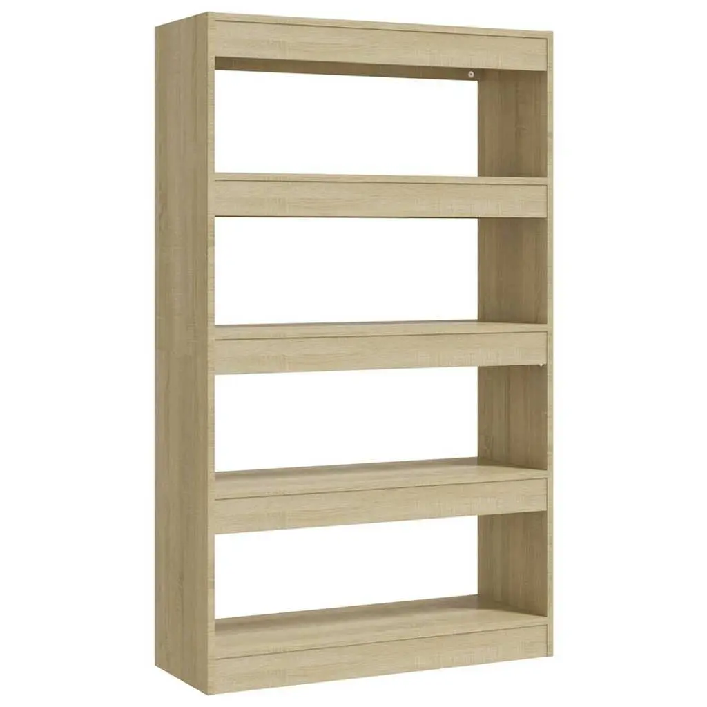 Book Cabinet Room Divider Brown 80x30x135 cm Engineered Wood Sturdy Construction