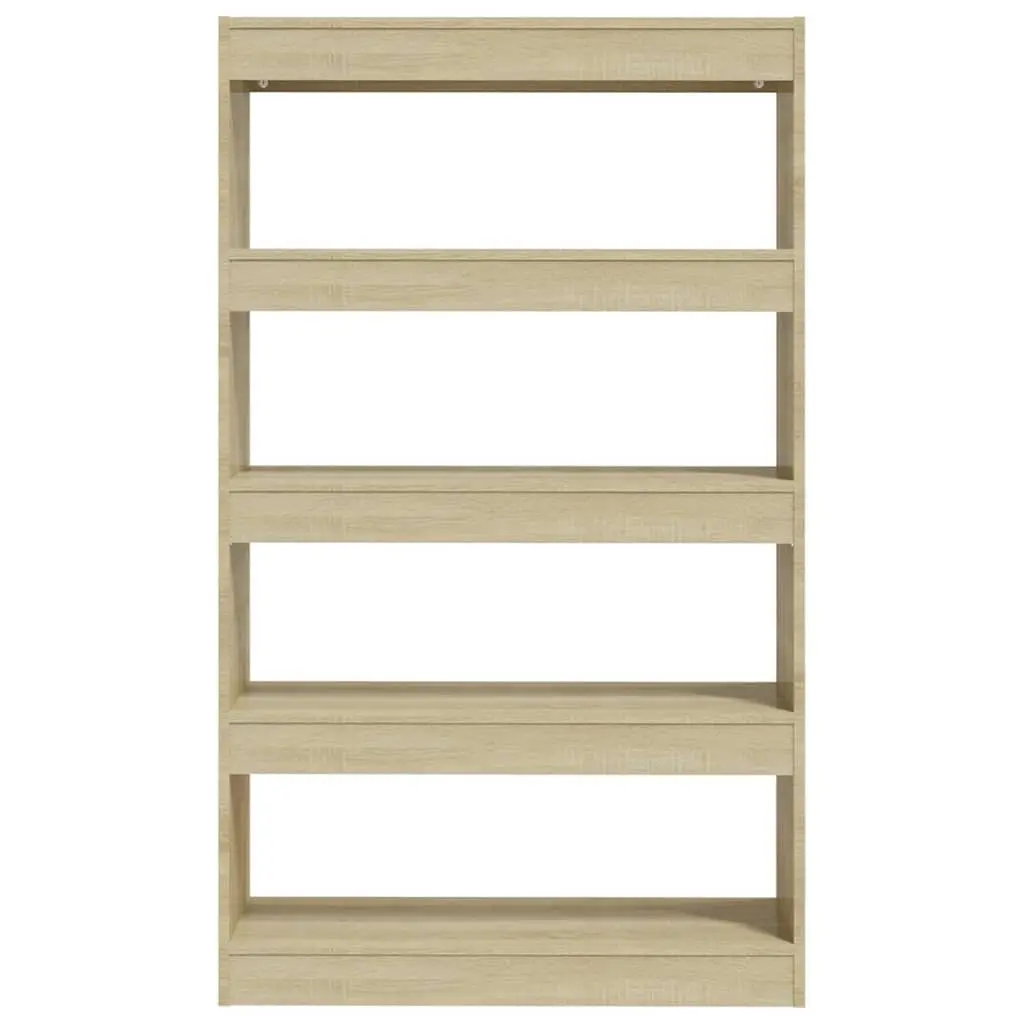 Book Cabinet Room Divider Brown 80x30x135 cm Engineered Wood Sturdy Construction