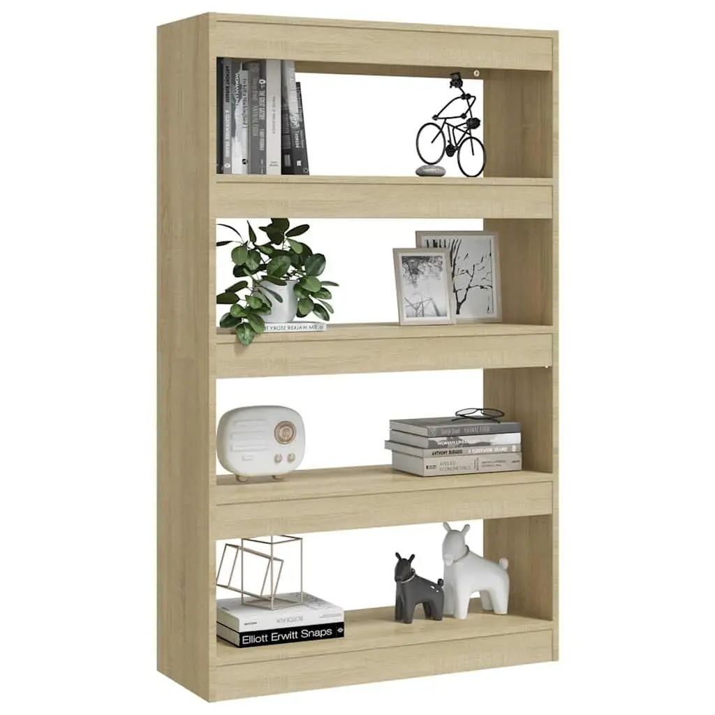 Book Cabinet Room Divider Brown 80x30x135 cm Engineered Wood Sturdy Construction