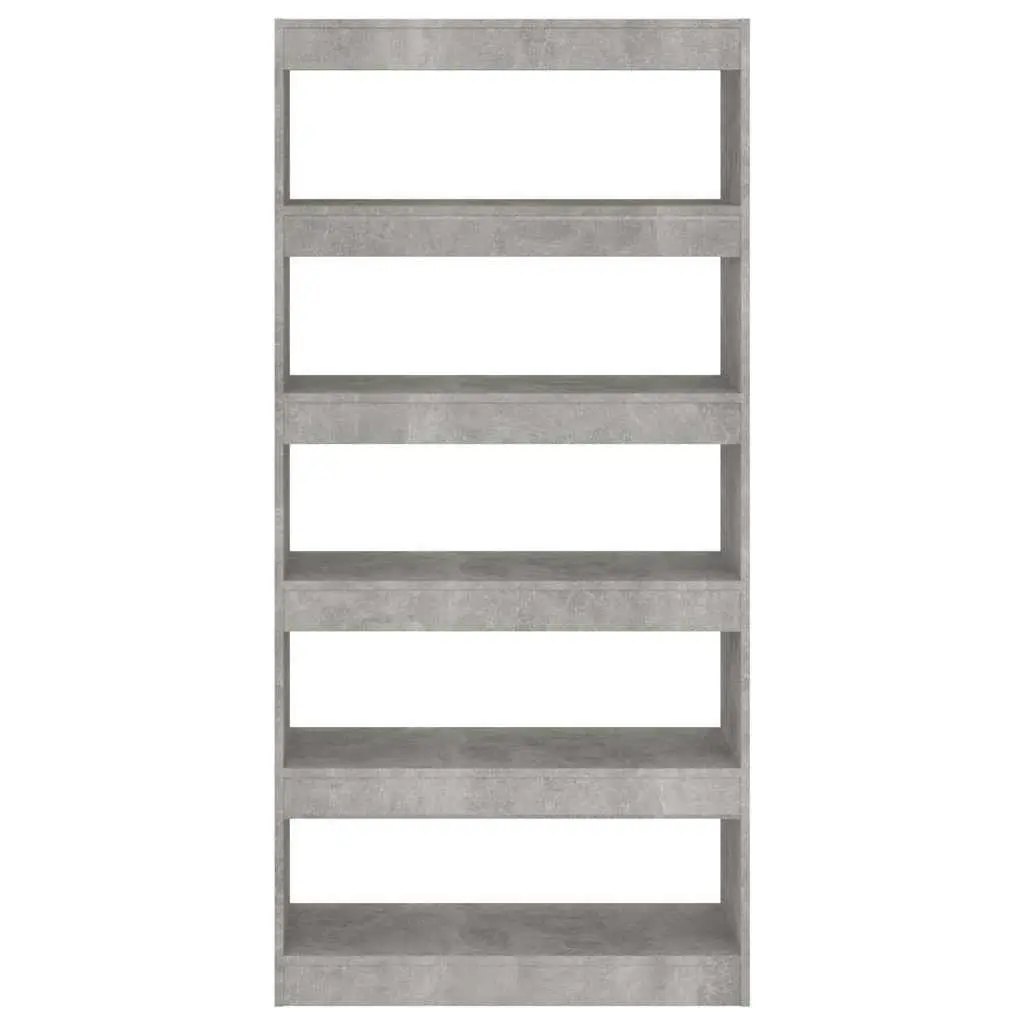 Book Cabinet Grey Engineered Wood Room Divider Storage Unit