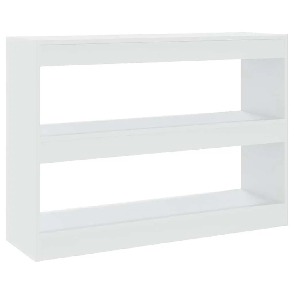 Book Cabinet White 100W x 30D x 72H cm Room Divider Shelving Unit Storage Organiser
