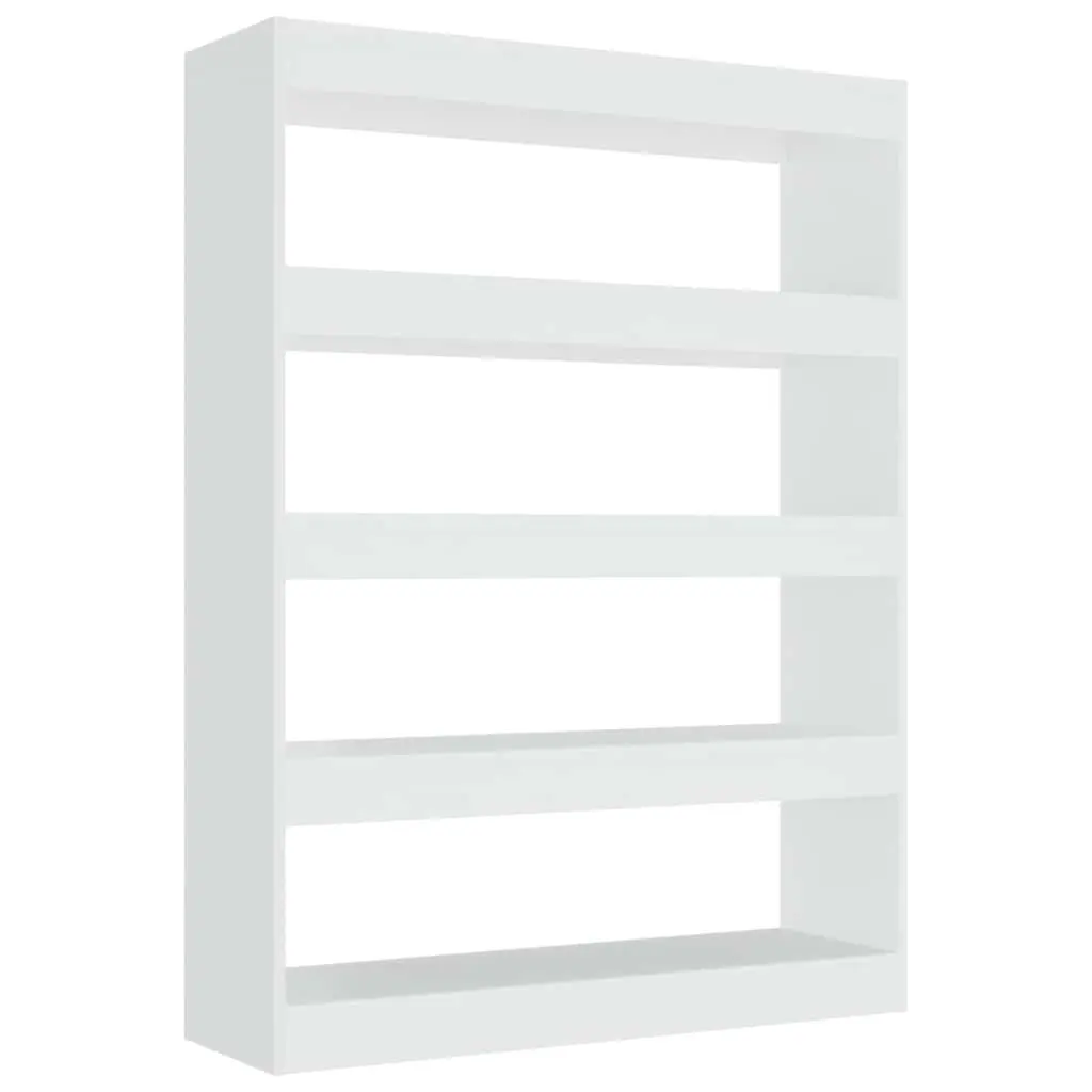 Book Cabinet White 100W x 30D x 135H cm Room Divider Shelving Unit Storage Organiser