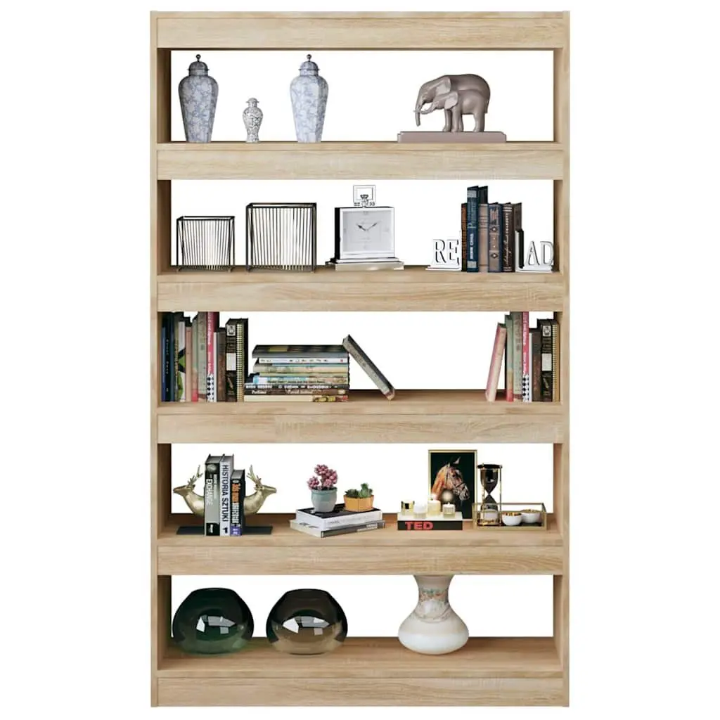 Book Cabinet Brown Wooden Room Divider Shelving Unit Storage Organiser