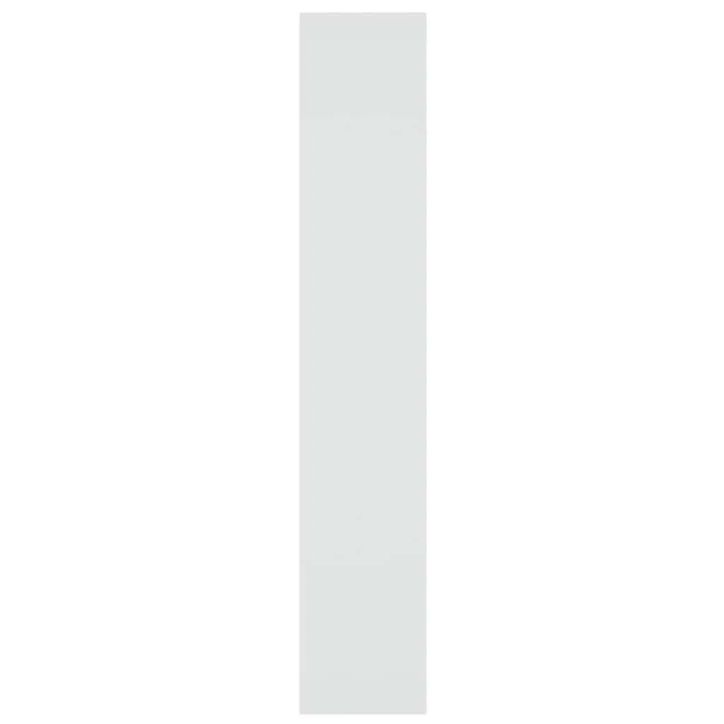 Book Cabinet High Gloss White Wooden Room Divider Storage Bookshelf