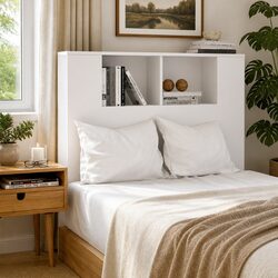 Wall-Mounted Headboard Cabinet 100cm