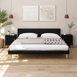 Black Bedside Cabinet Set