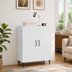 White Sideboard 70x34x90 cm for Storage