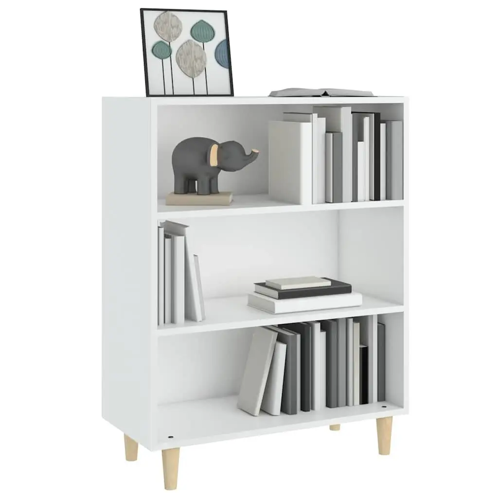 White Sideboard Cabinet Storage Furniture with Shelves for Living Room Hallway