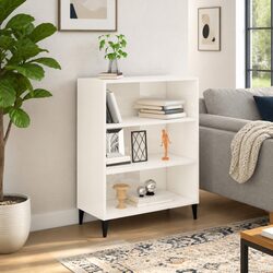 High Gloss White Sideboard for Smart Storage 69.5x32.5x90cm