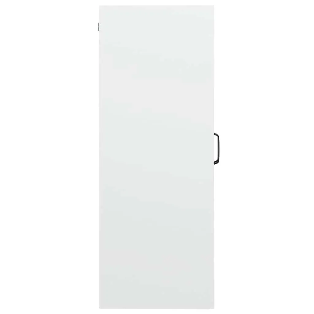 Hanging Wall Cabinet White Storage Organiser Engineered Wood Home Furniture