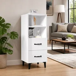 A Friendly White High Gloss Sideboard for Your Home