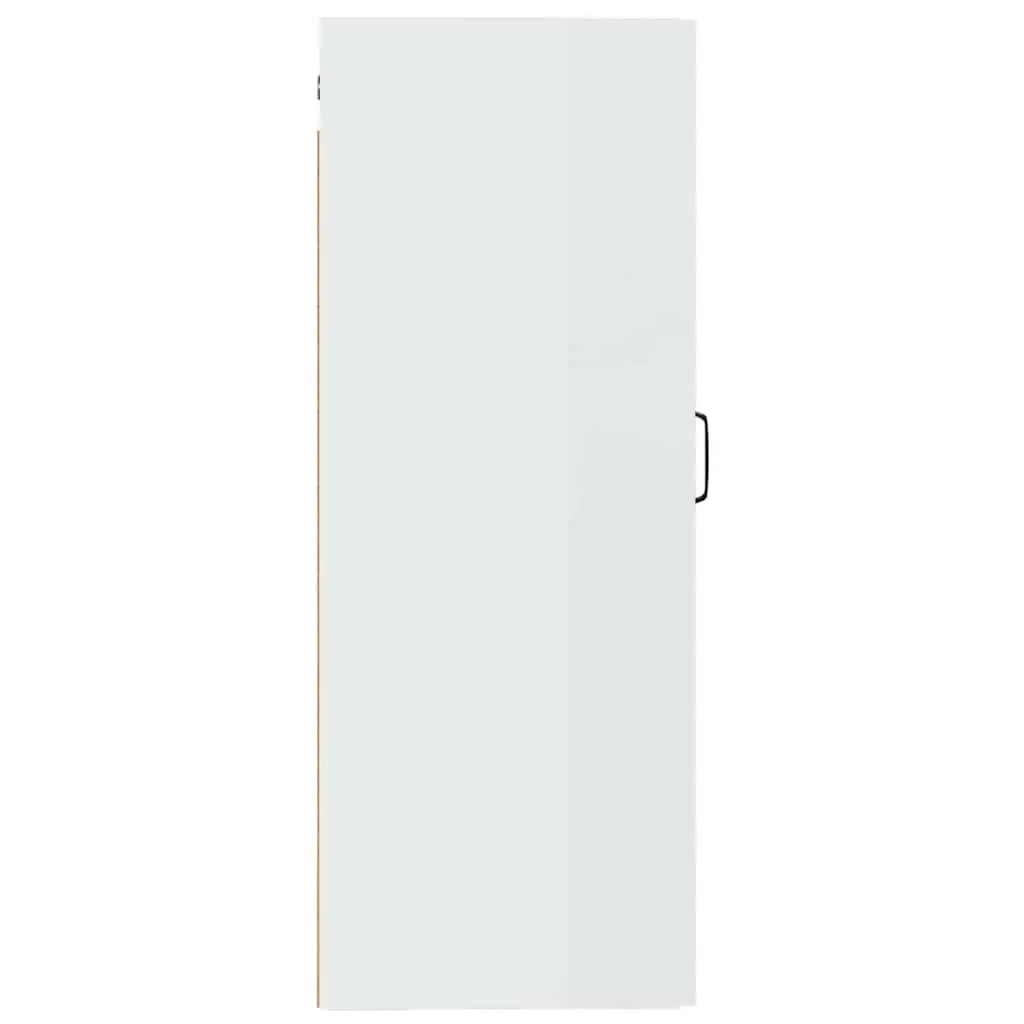 Hanging Storage Cabinet White 35x34x90cm Wall-Mounted Engineered Wood Door