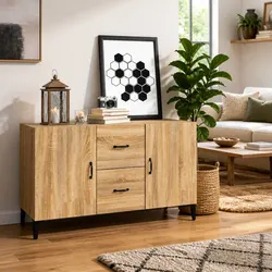 Brown Engineered Wood Sideboard: Storage Made Simple