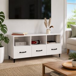 High Gloss White TV Cabinet