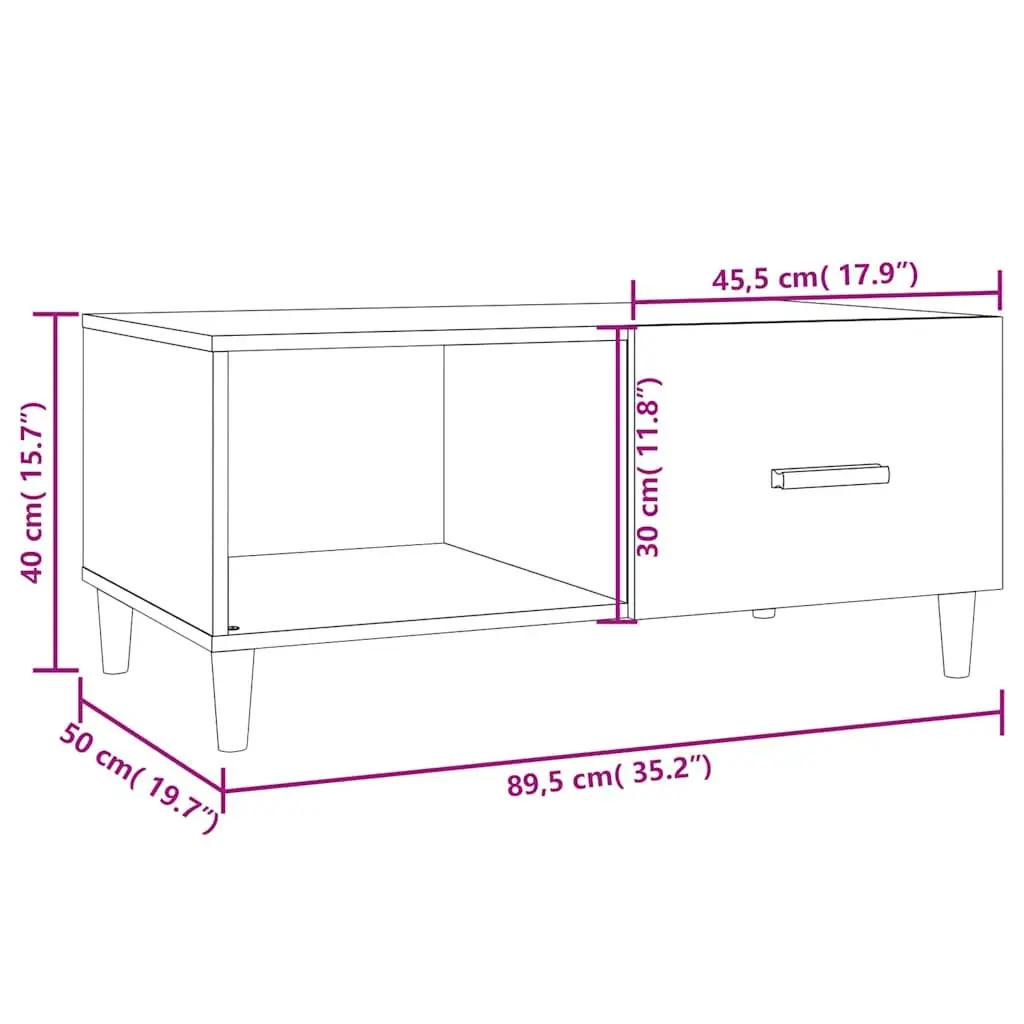Coffee Table Black Storage Compartments Modern Accent Furniture Living Room