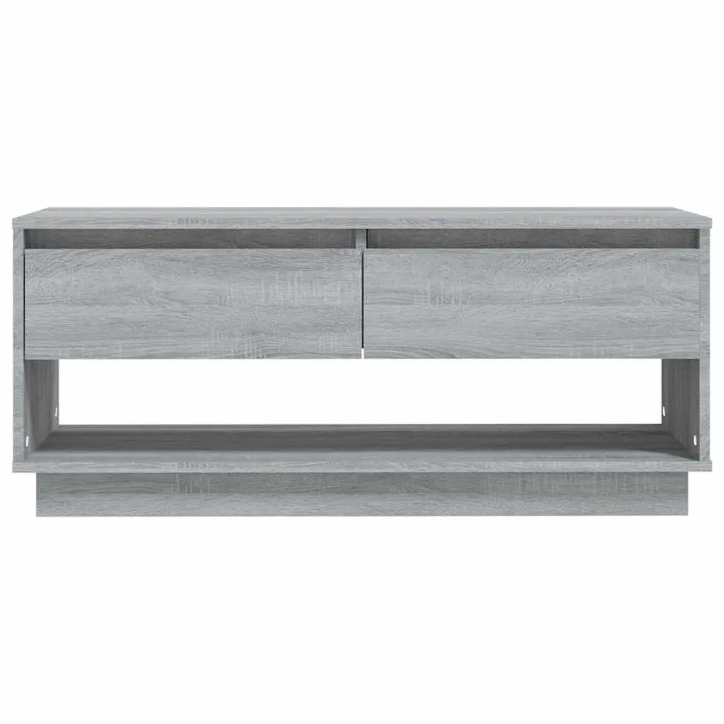 TV Cabinet Grey Sonoma Engineered Wood Living Room Media Storage Lowboard