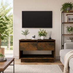 Compact and Functional Brown TV Cabinet for Your Space