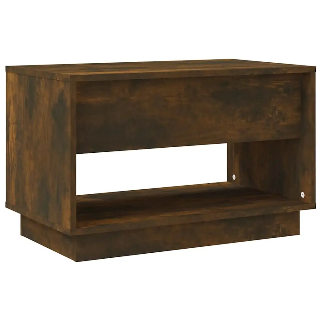TV Cabinet Brown Engineered Wood 70 x 41 x 44 cm 2 Drawers Open Compartment