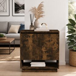 Concise Brown Sideboard with Minimalist Design