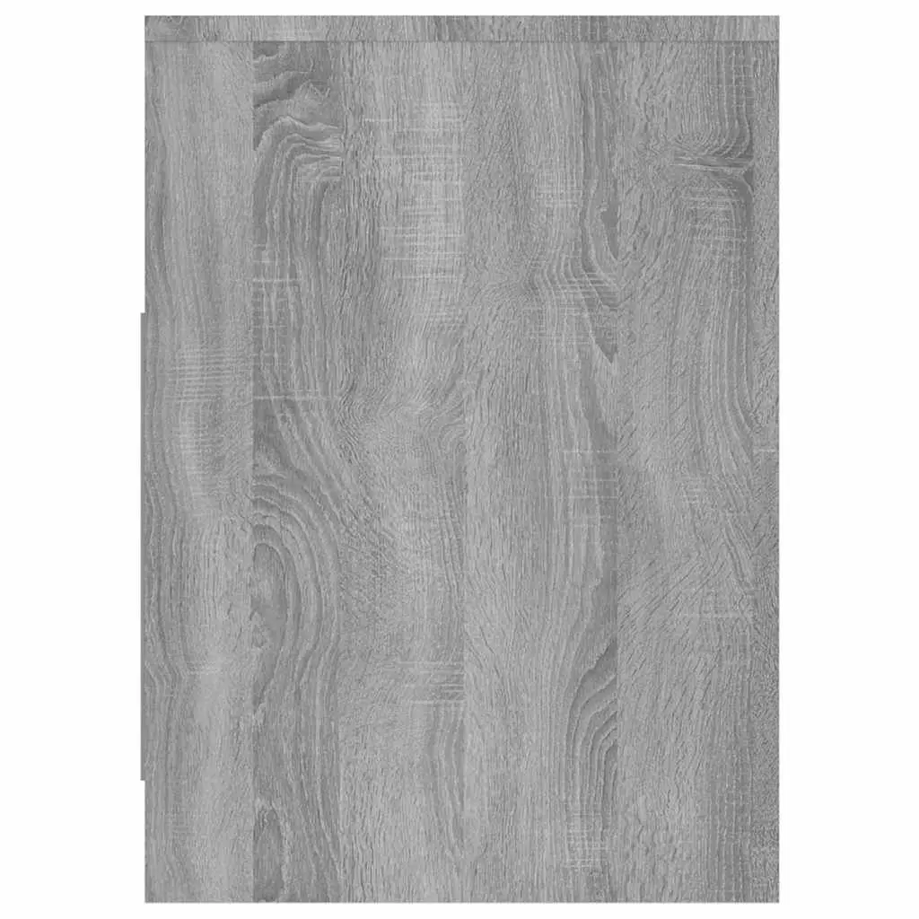 Grey TV Cabinet Lowboard 102x37.5x52.5cm with 3 Drawers and Compartments for Living Room Storage