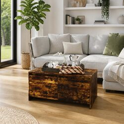Compact Modern Coffee Table with Ample Storage