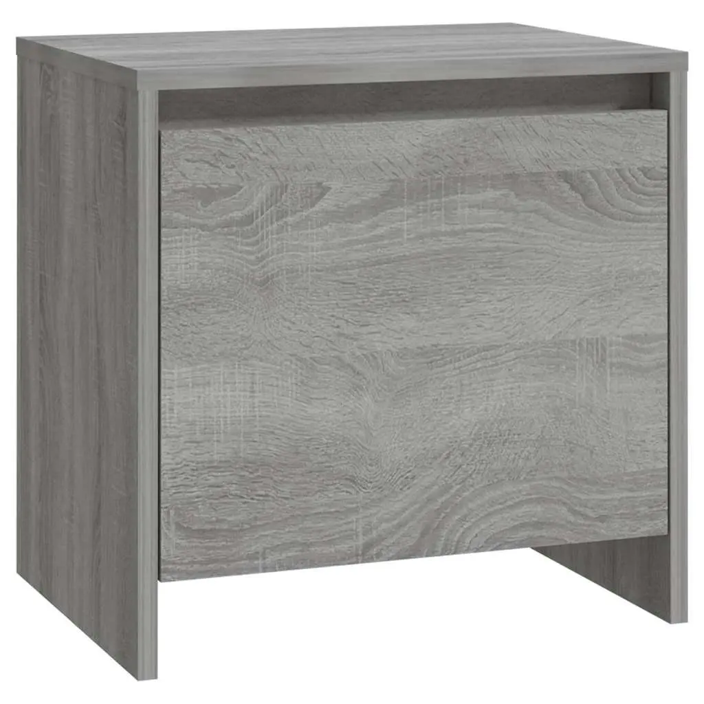 Grey Sonoma Bedside Cabinets Set of 2 45x34x44.5 cm Nightstand Storage Furniture